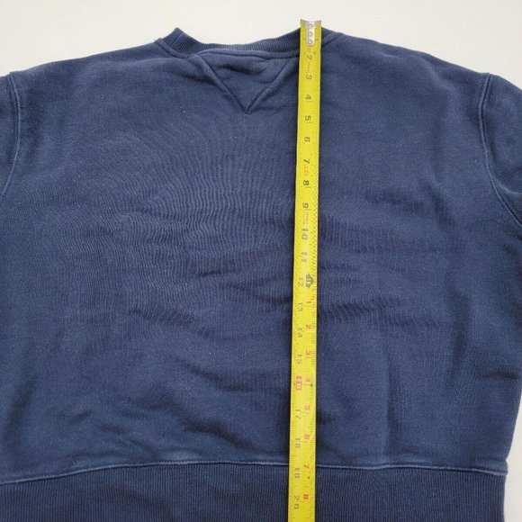 Tommy Hilfiger Sweatshirt Women Small Blue Flag Logo Spellout Tommy Jeans - Picture 4 of 5